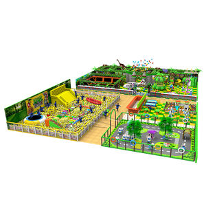 Aire de jeux d'intérieur pour enfants, terrain de jeux avec diapositives d'équipement, nouvelle collection, château Sale - Product Image 3