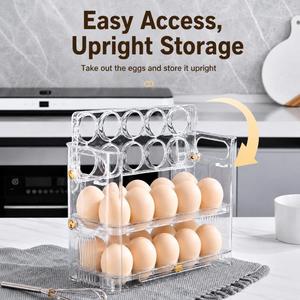 Estante para Almacenamiento de Huevos para Refrigerador, Dispensador de Huevos, en Oferta - Product Image 3