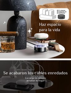 Caricatore Wireless Magnetico Portatile LISEN 3 in 1 Qi2 15W Stazione di Ricarica Rapida con Cavo Retrattile per <span class=keywords><strong>iPhone</strong></span> 17 16 <span class=keywords><strong>Apple</strong></span> Watch AirPods - Product Image 6