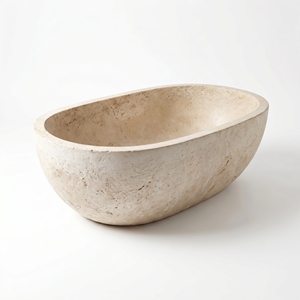 อ่างอาบน้ำสั่งทำพิเศษสุดหรูหราทันสมัย ExclusiveGold Ma / หินแกรนิตสีเหลืองทอง อ่างอาบน้ำแบบลอยตัว สำหรับห้องน้ำ วิลล่า โรงแรม บ้าน - Product Image 1