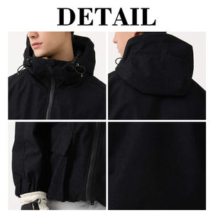 KingSen Men's Heavyweight <b>Retro</b> Comfort Loose Fit Snowboard <b>Jacket</b> Hooded Full Zip Up With Large Cargo Pockets Winter <b>Ski</b> Coat - Product Image 6