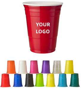 Gobelets de fête jetables en PP bicolore de qualité alimentaire, gobelets pour boissons, gobelets de jeu, vente en gros - Product Image 2