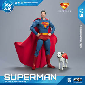 Figura de Acción de <span class=keywords><strong>Superman</strong></span> Edición Deluxe de Fondjoy, Modelo Original Auténtico a Escala 1/9, 19 cm/7.6 Pulgadas, Juguete Coleccionable de Regalo - Product Image 6
