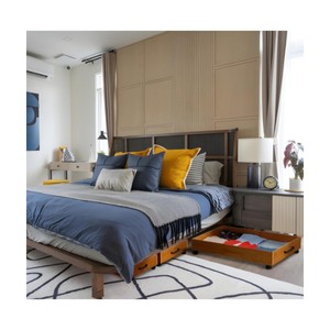 Almacenamiento Debajo de la <span class=keywords><strong>Cama</strong></span> <span class=keywords><strong>con</strong></span> <span class=keywords><strong>Ruedas</strong></span>, Cajones de Madera, Organizador para Ropa, Especias y Alimentos - Product Image 5