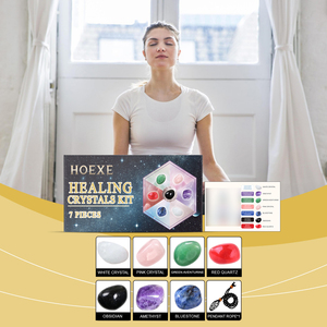Set di cristalli di pietra rotolanti per casa soggiorno camera da letto decorazione d'interni artigianali artigianali artigianali di cristallo - Product Image 1