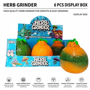 Nuevo Molinillo de Tabaco de Cuatro Capas con Forma de Naranja, Personalizado y Decorativo, para Moler Tabaco y Hierbas - Product Image 1