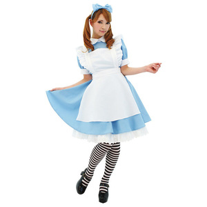 Costume Lolita <span class=keywords><strong>Alice</strong></span> mignon et doux pour Halloween, Noël, <span class=keywords><strong>jeux</strong></span>, fête dans le <span class=keywords><strong>pays</strong></span> <span class=keywords><strong>des</strong></span> <span class=keywords><strong>merveilles</strong></span>, cosplay, robe de femme de chambre, uniforme, personnage Daisy - Product Image 1