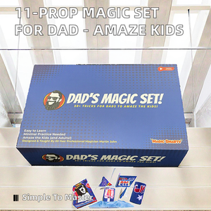 Magic Smarty Coffret <span class=keywords><strong>de</strong></span> <span class=keywords><strong>Magie</strong></span> Classique Personnalisé 11 Tours <span class=keywords><strong>de</strong></span> <span class=keywords><strong>Magie</strong></span> <span class=keywords><strong>de</strong></span> Proximité pour Papa, Accessoires en Papier Faciles <span class=keywords><strong>à</strong></span> Utiliser, Pour Enfants <span class=keywords><strong>de</strong></span> 8 <span class=keywords><strong>à</strong></span> 13 Ans, Inclus - Product Image 2