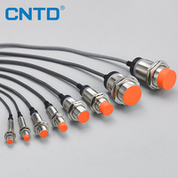 Capteur inductif NPN de type cylindrique CNTD CJY18E-05AKA-L1.5 à longue portée, IP67, distance de détection de 5 mm, 12-24 V