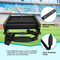 Siège de stade rembourré avec support dorsal, chaise pliable pour gradins, ultra compacte, portable, pour école, football, avec logo personnalisé
