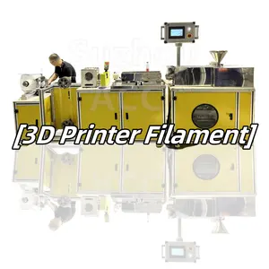 אישור CE מכבש מעבדה קטן תלת מימדי לייצור חוט מדפסת תלת מימד / מכונת שחול קטנה עם חוט תלת מימד עם PLC
