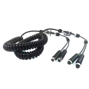 Venta caliente 10M Extended Spring Cable, 7-Core 4P Conector de aviación para camión MDVR y cámara de remolque - Product Image 4