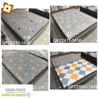Vente directe d'usine à la mode motif coloré personnalisé en fibre de polyester jacquard tricoté tissu à tic-tac pour matelas