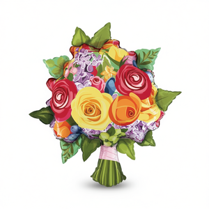 Globos Metálicos con Forma de Flor de 75cm para Decoraciones de Fiesta del Día de la Madre - Product Image 3