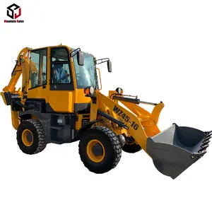 Siap untuk pengiriman Cina mini backhoe wheel loader MR45-16 lampiran kustomisasi 4X4 4wd mini backhoe excavator loader