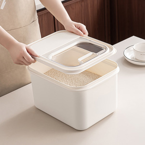 <b>Rice</b> Storage <b>Container</b> 10L 20L Sealed Lid Rectangle Moisture Proof Kitchen Storage Box - Product Image 4