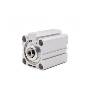 Cylindre pneumatique mince haute performance SDA32X50x63X100-5*10X15X20X25X30X40X50X80, utilisé dans les industries agricoles, piston compact avec roulement - Product Image 1