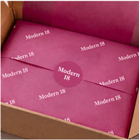 Individuell Bedrucktes Heißes Rosa Seidenpapier für Kleidungsmarken Boutique Geschenkbox Einzelhandelsverpackung