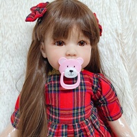 Fabriqué en Chine, poupées de bébé en silicone pleine grandeur, pas cher, Boneca Reborn 60 cm avec accessoires pour poupées