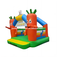 Rabbit n Carrots Petit trampoline gonflable de château sautant d'intérieur pour les tout-petits