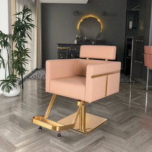 Sedia da barbiere di alta qualità con poggiapiedi per parrucchieri uso all'ingrosso materiale metallico - Product Image 6
