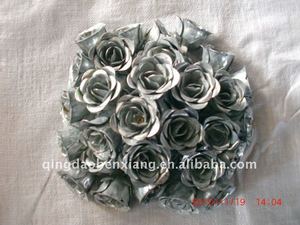 Décorations métalliques Fleurs et feuilles en <span class=keywords><strong>fer</strong></span> <span class=keywords><strong>forgé</strong></span> pour clôture et porte - Product Image 4