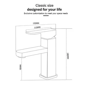 Aida उच्च गुणवत्ता बाथरूम बेसिन सिंक नल ठोस पीतल बेसिन नल पीतल मिक्सर लंबा और लघु विशिष्टता बेसिन नल मिक्सर - Product Image 6