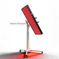 Support de sol en aluminium de qualité médicale, réglable en hauteur, rotatif à 360°, pour thérapie par lumière rouge électrique télécommandée