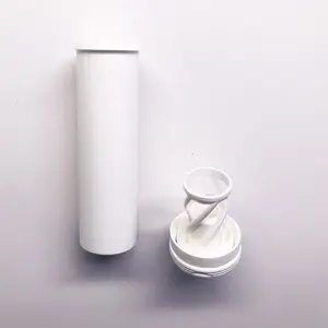 医薬品用のカスタマイズされたロゴの乾燥剤ストッパー付きの白い長く薄いプラスチック製発泡錠チューブ