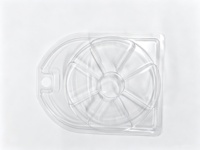 Emballage en blister PET de qualité alimentaire personnalisé pour têtes de jig, plateau transparent conforme à la réglementation REACH, emballage de pêche à marque privée OEM
