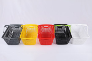 Mini <span class=keywords><strong>panier</strong></span> à provisions Petits paniers à provisions en plastique avec poignées - Product Image 2