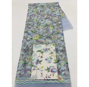 Nouvelle Arrivée : Tissu Brodé Floral Doux de Haute Qualité avec Perles et Paillettes pour Robes de Mariée – Prix de Gros - Product Image 5