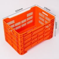 Caisses à fruits en plastique PP robustes, recyclables, empilables, pour le stockage des légumes, caisses de déménagement, paniers à mangues en plastique de qualité alimentaire