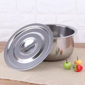 Factory 5pcs Stainless Steel <strong>Pots</strong> Cooking <strong>Pot</strong> Soup Stock <strong>Pots</strong> OG Kitchen <strong>Utensil</strong> Indian Cookware Set With Lids - Product Image 3