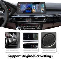 Estéreo para Auto Portátil Meihua de 12.3 Pulgadas 7870 con Android 13 y Amplificador para BMW X5 E70 X6 E71 CCC CIC, Navegación GPS, CarPlay