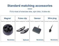 ZT multifonctionnel compteur de fréquence cardiaque podomètre exercice dispositif de suivi vélo Lcd affichage équipement de Fitness