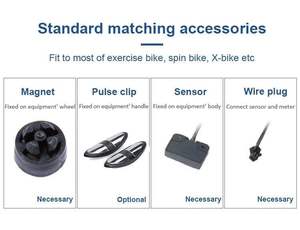 ZT đa chức năng Heart Rate Meter <span class=keywords><strong>Pedometer</strong></span> tập thể dục Thiết bị theo dõi xe đạp LCD hiển thị thiết bị tập thể dục - Product Image 3