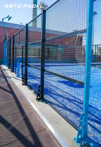 Equipamiento para Pista de Pádel Super Panorámica SSTD, Pistas de Pádel al Aire Libre con Acero y Vidrio Certificados por la CE, 20x10m, Color Negro, Venta de Fábrica - Product Image 6
