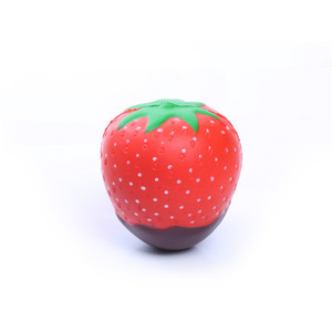 Pelota Antiestrés de Espuma de PU con Forma de Tomate Personalizada de Alta Calidad, Pelota Antiestrés de PU Roja con Forma de Tomate - Product Image 3