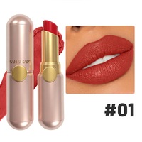 Rouge à lèvres en capsule 6 couleurs, effet brillant, hydratant, facile à appliquer, rehausse le teint, gloss à lèvres