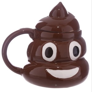 Mug en céramique 3D à dessin animé, vente chaude, <span class=keywords><strong>tasse</strong></span> à café amusante en forme de caca, cadeau <span class=keywords><strong>humoristique</strong></span> personnalisé - Product Image 2