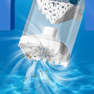 Filtro de Aquário Multifuncional 6 em 1 Moderno de Plástico com Sifão Submersível, Esponja Interna, Bio Bolas e Bomba de Oxigenação - Product Image 4