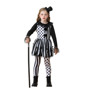 Costume d'Halloween pour enfants, costume de clown, robe de fête de cirque, robe de magicienne pour filles, spectacle de carnaval - Product Image 5