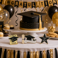 Pin de graduación Clase de 2026, broche de esmalte dorado con estrella para toga y diploma, regalo para graduado, al por mayor, pines de metal de esmalte suave