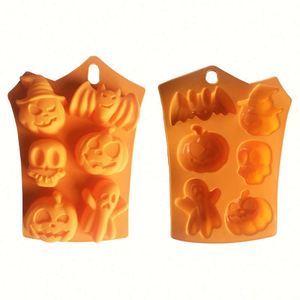 Moule à gâteau en silicone personnalisé avec logo, forme chauve-souris et fantôme pour Halloween, moules à bougies, moules pour la fabrication de savon OEM/ODM - Product Image 3