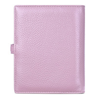Couverture de carnet en cuir grainé Lychee, cuir Pebble pour voyageurs, cuir véritable, carnet B6, carnet en cuir de vachette avec porte-cartes