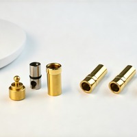 Petits fermoirs de sécurité cylindriques plaqués multicolores, connecteurs à poussoir pour breloques, accessoires de bijoux DIY polyvalents et durables