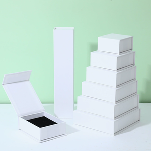 Hot-selling Ready-Made Magnetic Flip-Top Jewelry <b>Box</b> with Custom Logo Fashionable <b>Paper</b> <b>Storage</b> for Earrings Necklaces & Rings - Product Image 4