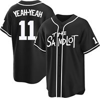 Jersey Baseball Tocament Sandlot Benny 'The Jet' Rodriguez # 30 Kaus Legenda Pria Klasik 90an Lengan Pendek 30 Button 100%
