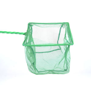 <span class=keywords><strong>Options</strong></span> multi-tailles Accessoires d'aquarium Carré de réservoir Poignée en métal Filet de pêche à poisson Vert - Product Image 6